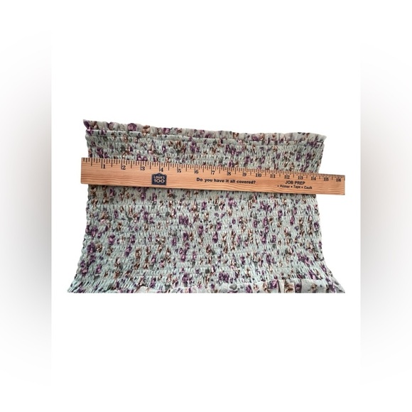 STORIA ~Floral Smocked Ruffle Skirt NWT Large - Picture 4 of 9